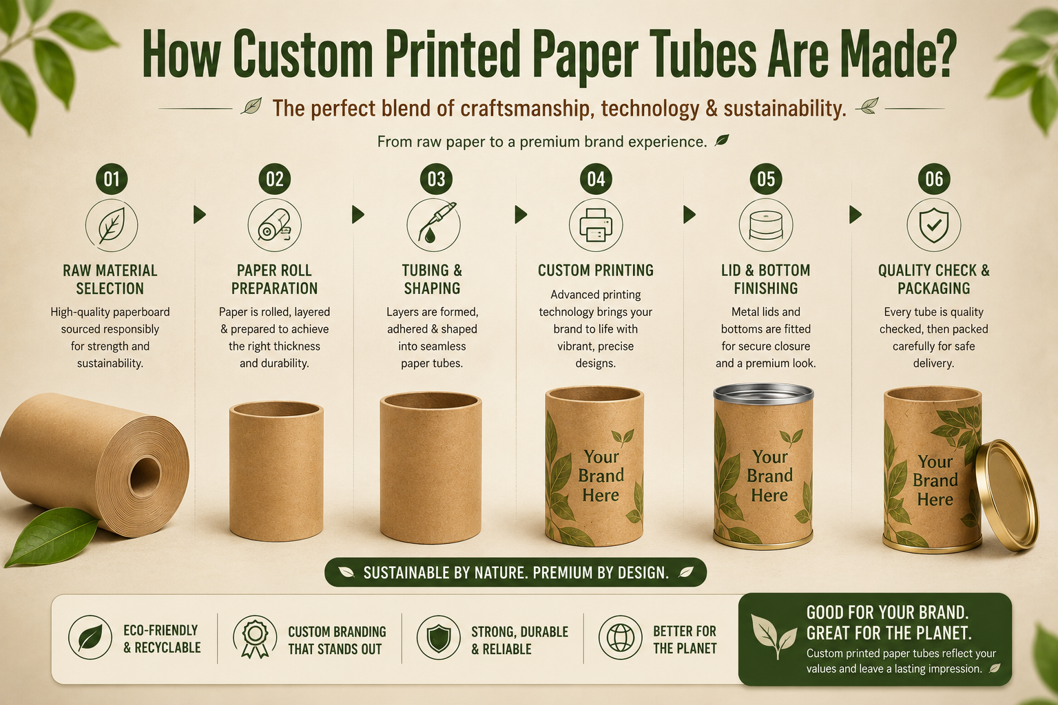 How Custom Printed Paper Tubes Are Made?
