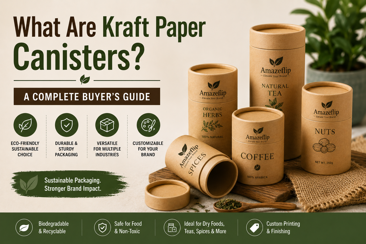 What Are Kraft Paper Canisters? A Complete Buyer's Guide